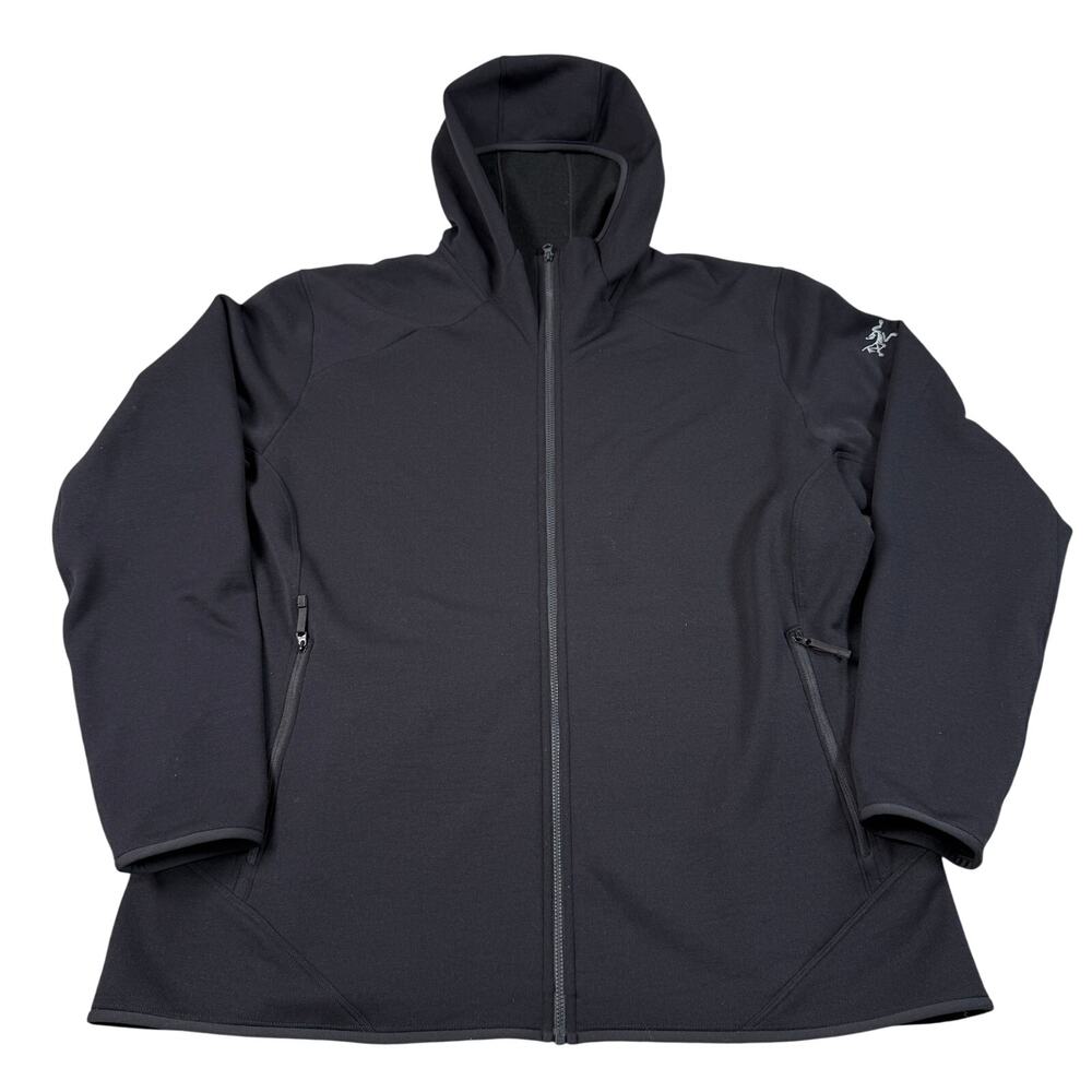 Arc'teryx Kyanite Hoody Women's 2XL Black Fleece Pullover Jacket